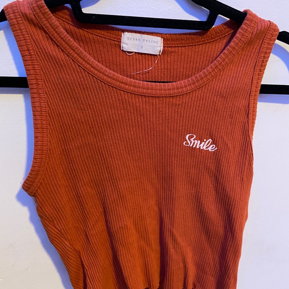 ribbed tank/crop top!